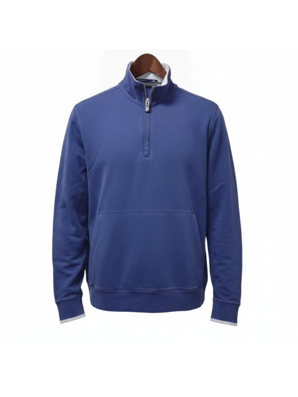 B. Draddy Men's Long-Sleeves Quarter-Zip Mock Neck Cotton Spandex Blend Shirt XL